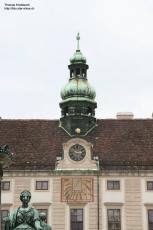 Astronomical clock at Vienna Hofburg, Austria