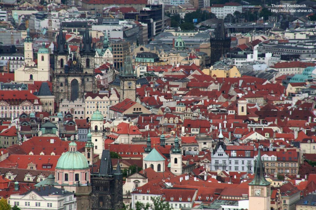 The roofs of Prague, Czechia